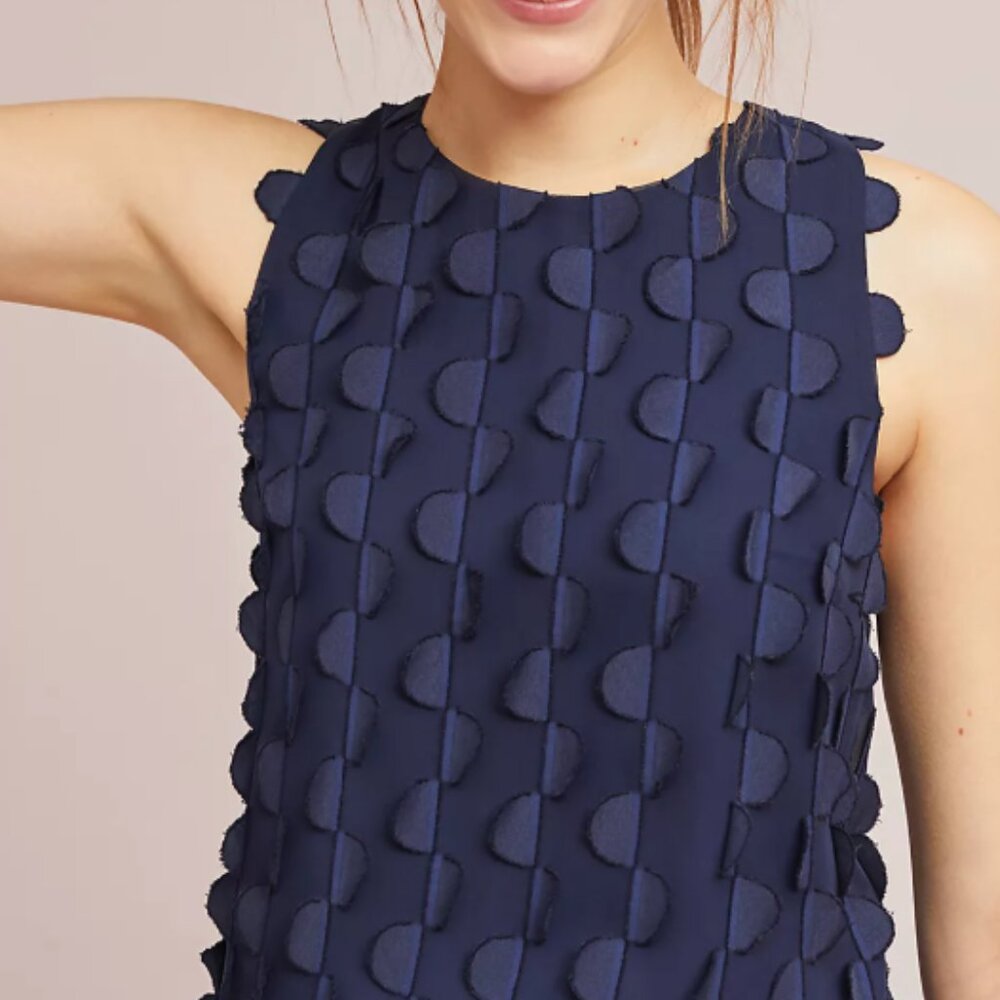 Anthropologie by Maeve Navy Strapless Blouse US 2 - Picture 2 of 14